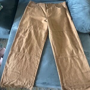 Men’s Wide Leg Work Pants, No Boundaries. 34x31